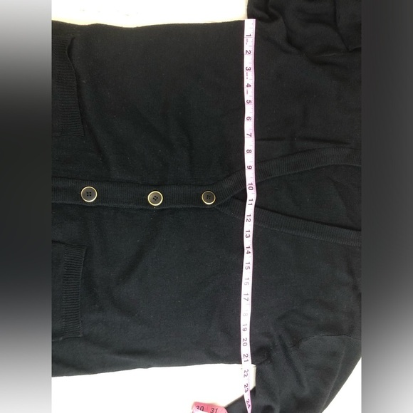 Vintage Westbound Women's Black V Neck Grandma Button Cardigan Sweater Medium - Picture 10 of 10